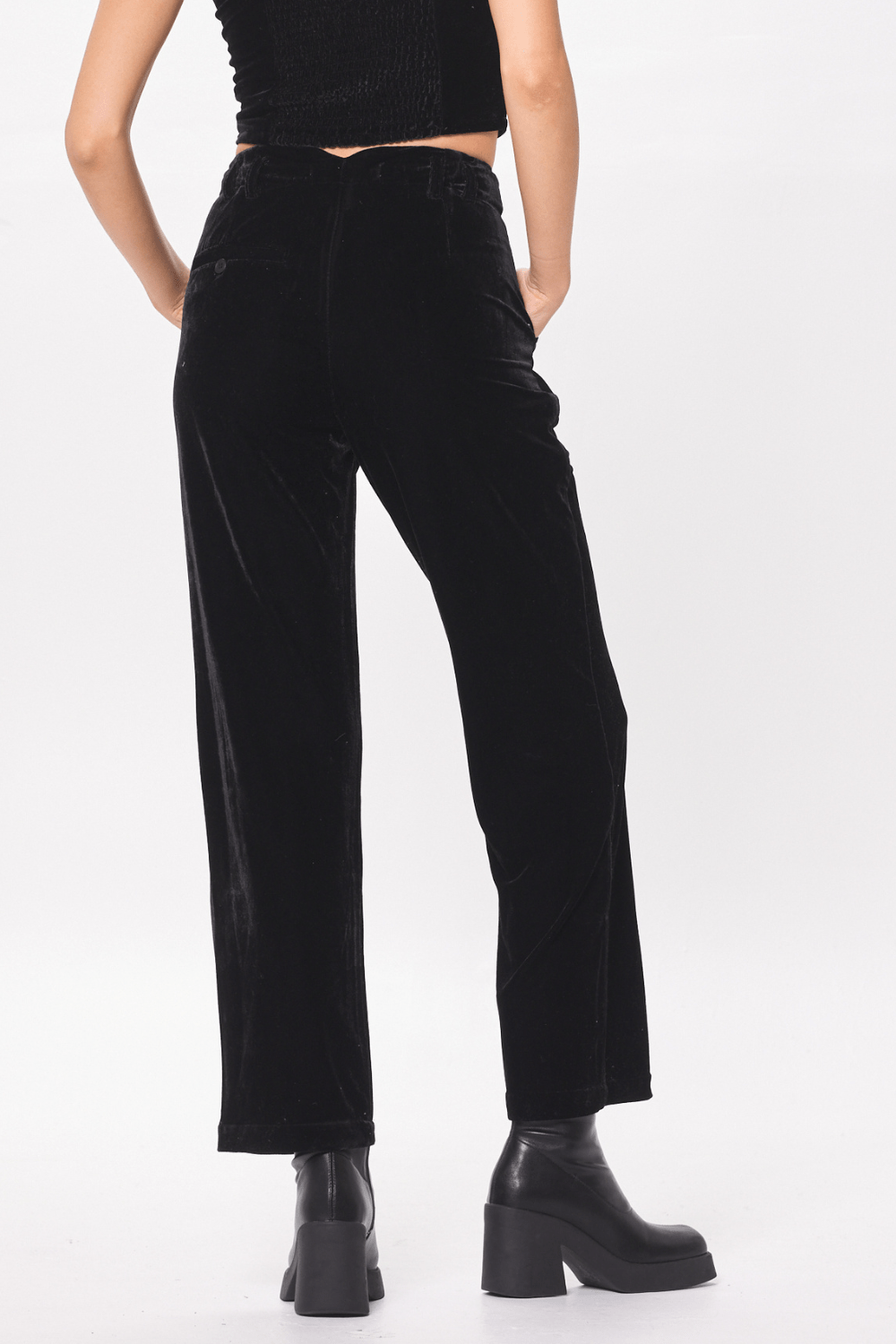 Black Velvet Trouser