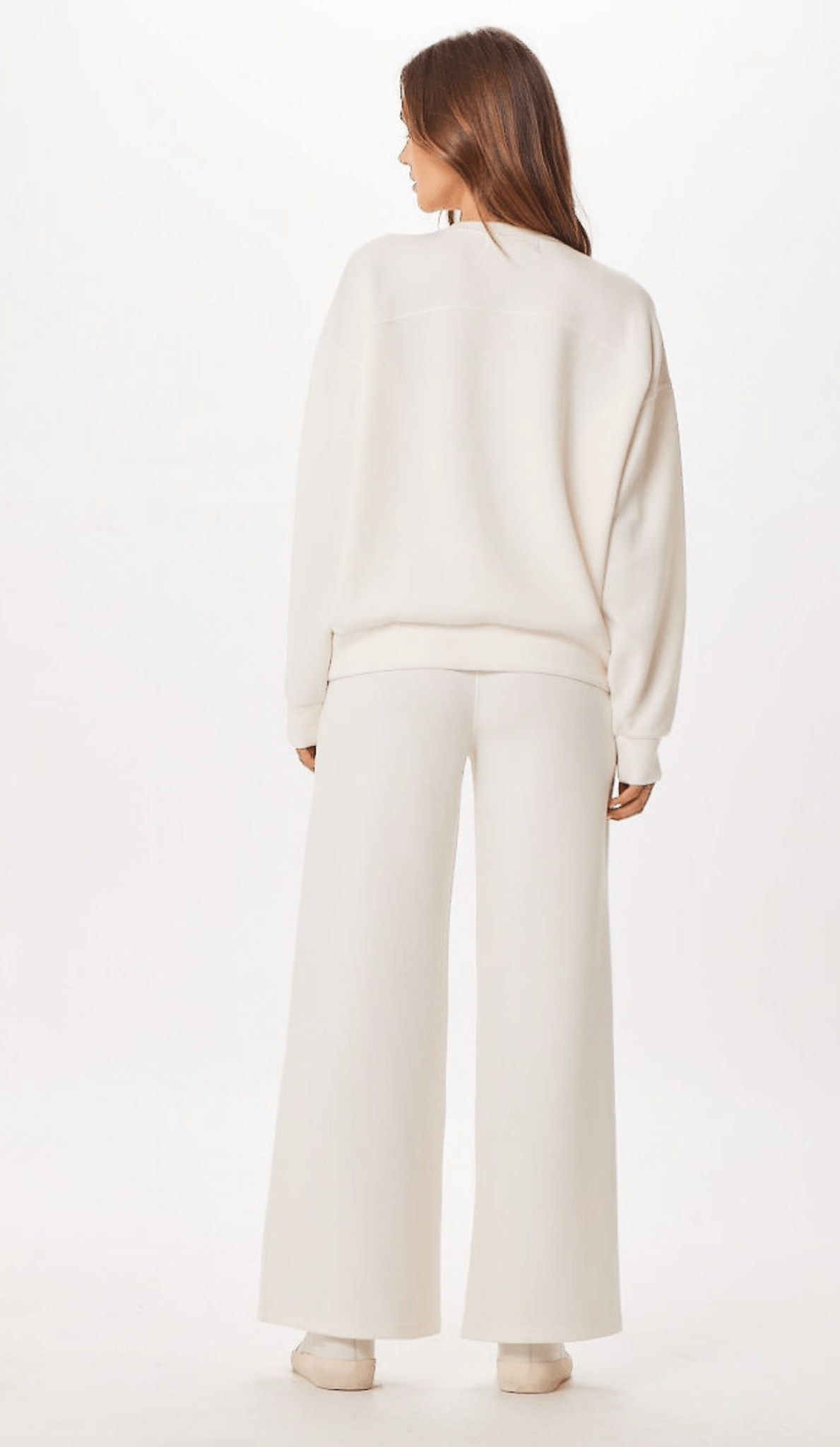Bright Ivory Cloud Fleece Crewneck