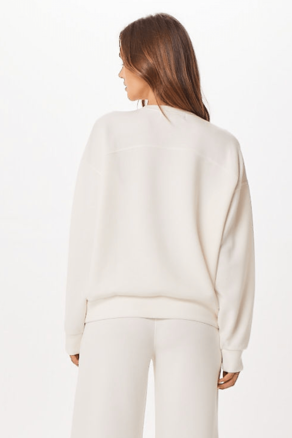 Bright Ivory Cloud Fleece Crewneck