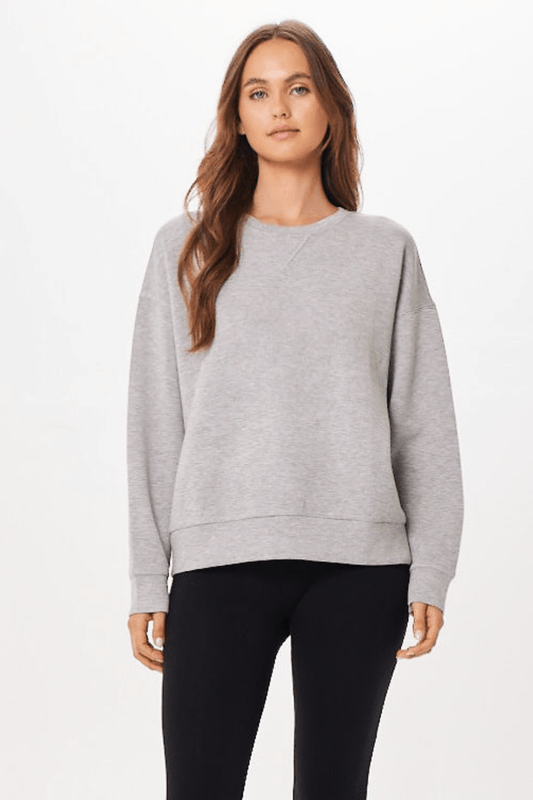 Heather Grey Cloud Fleece Crewneck