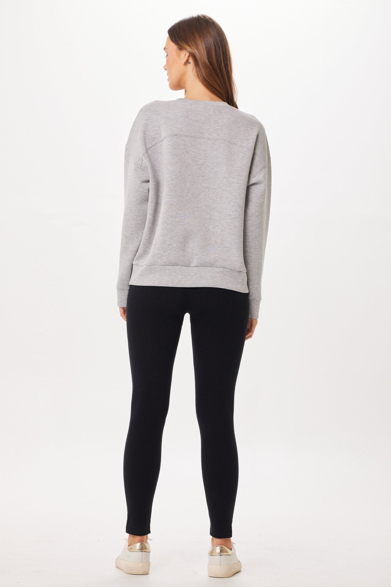 Heather Grey Cloud Fleece Crewneck