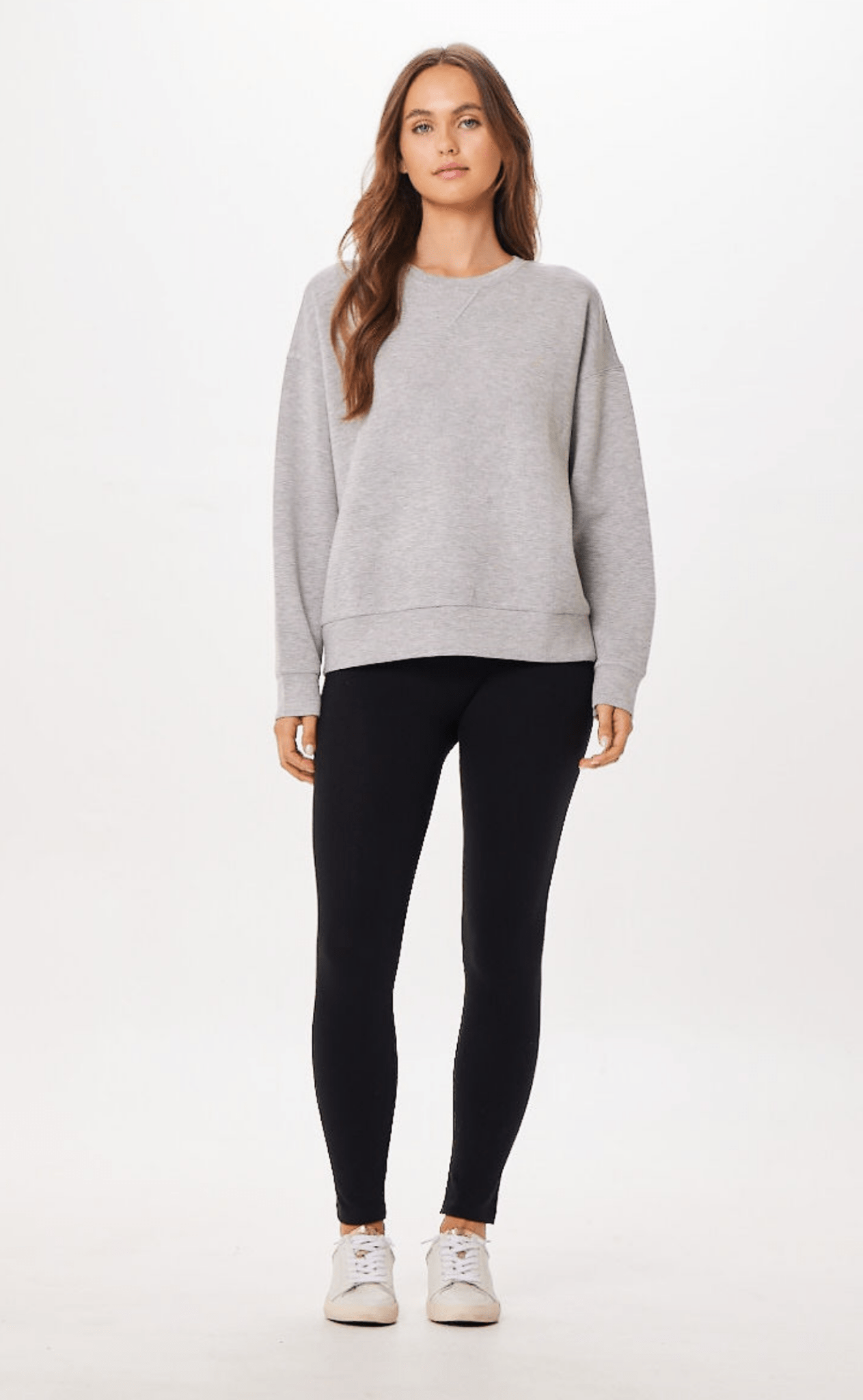Heather Grey Cloud Fleece Crewneck