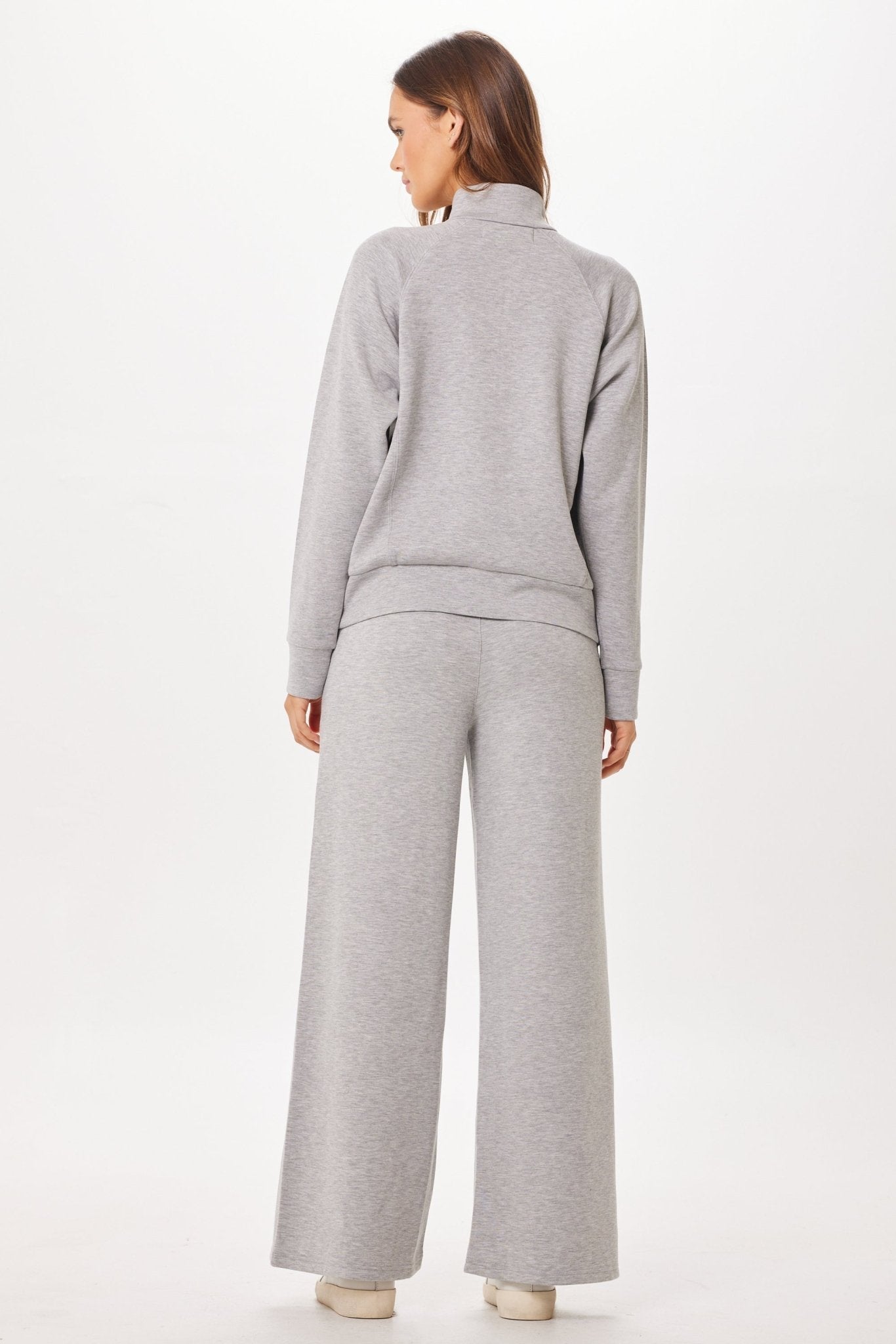 Heather Grey Cloud Fleece Half Zip Sweatshirt