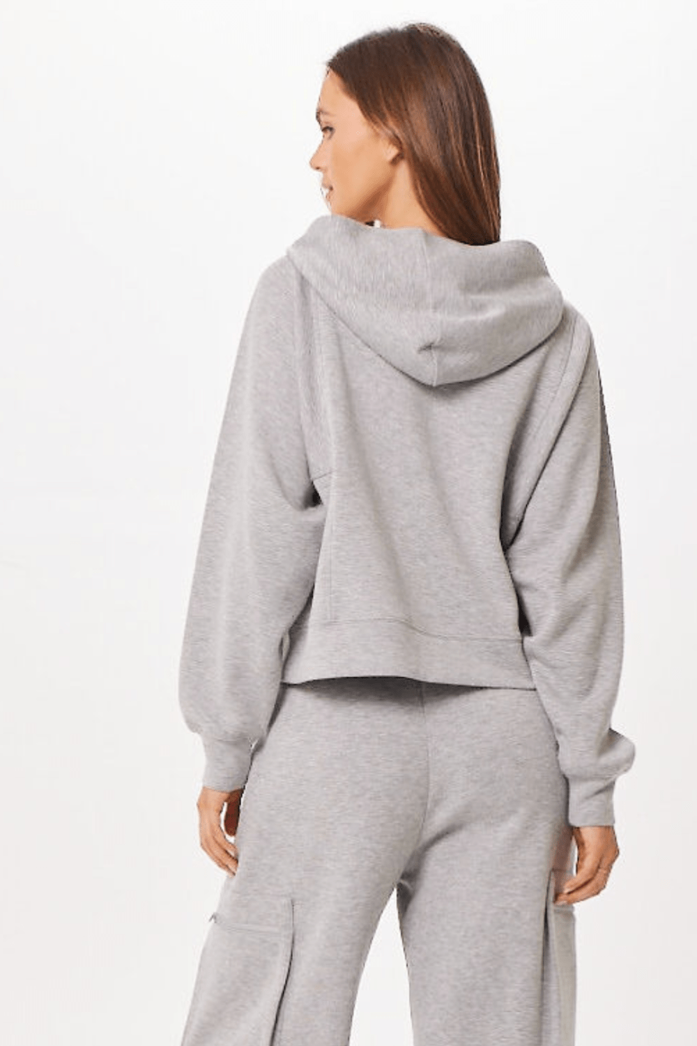 Heather Grey Cloud Half Zip Pullover Hoodie