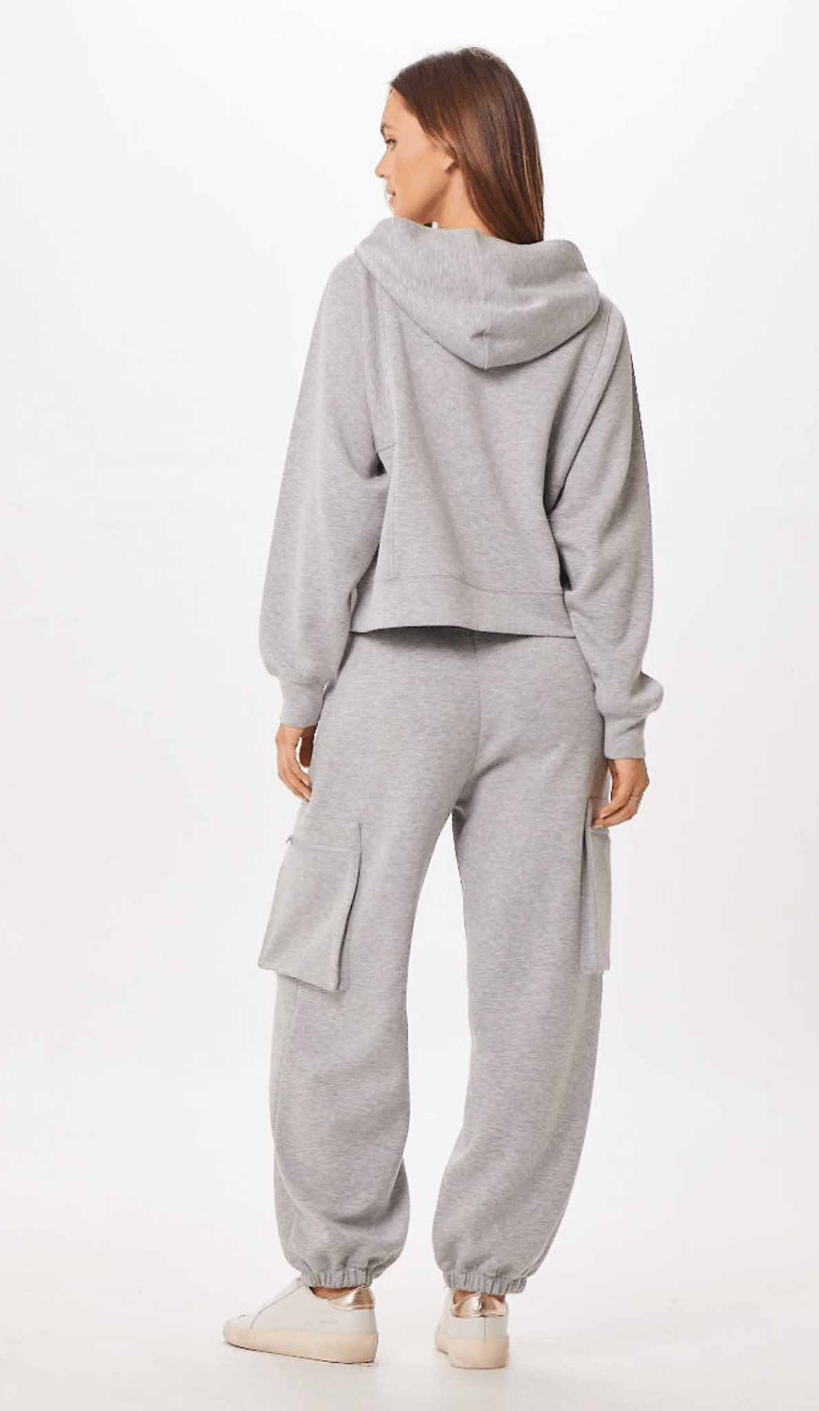 Heather Grey Cloud Half Zip Pullover Hoodie